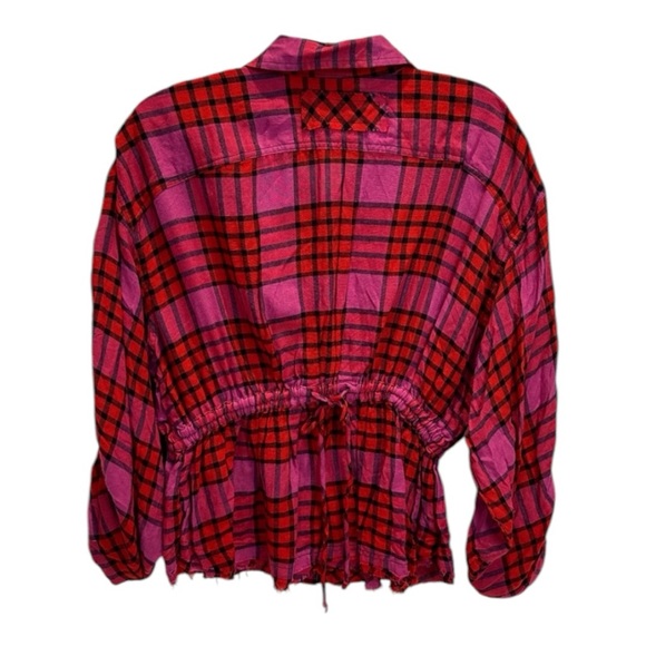 FREE PEOPLE PACIFIC DAWN PLAID TOP - Picture 4 of 5
